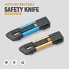 XW Auto-retractable Safety Box Cutter, Lightweight Safety Knife with Self-retracting,
