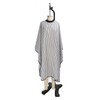 Hair Cut Cape Striped Polyester Waterproof Smooth Surface Neckline Adjustable