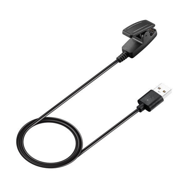 QWYJ Cargador para Garmin Forerunner 235/645/645 Music/30/35/35J/735XT/Vivomove HR/Approach S20/ForeAthlete 35J