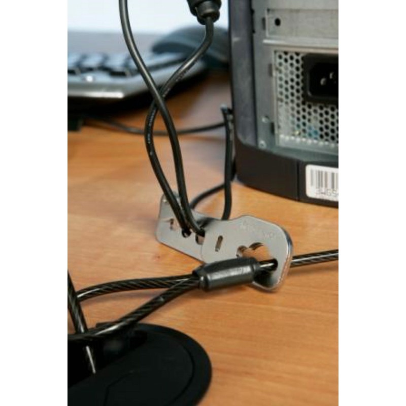 Kensington CableSaver Desk Mount Security Anchor, Multi-Device Cable Trap (K64519US),