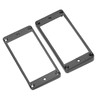 2Pcs Humbucker Pickup Ring Metal Mounting Frame Flat Bottom Replacement