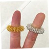 COLLBATH 3pcs Acupressure Massage Rings for Hand Circulation Vibrate Massage