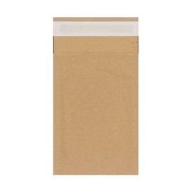 [Pack of 20] 165x100mm Eco Padded Brown Mailers (Honeycomb Pattern Paper Filled) by Greener Route™, 100% Recycled Biodegradable Kraft Paper Fibres Cushioning Protected Padded Brown Envelopes