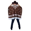Cowboy Wild West Mexican Poncho Male Fancy Dress - One