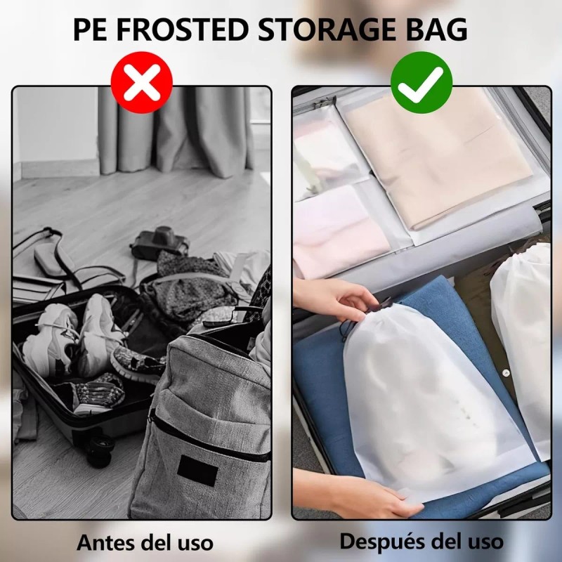 Baixi Bolsas De Viaje Impermeables Para Zapatos, 25 Piezas