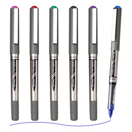 EYEYE Multicolor Rollerball Pens 0.7mm, 6 Assorted Colors Roller Ball Pen Medium Point Quick Dry, Liquid Ink Pen Fine Point Smooth Writing Pens for Journaling, Note Taking, Office, Doodling & Gifts