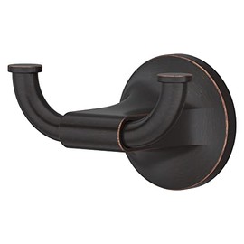 Pfister Pfirst Modern Towel Hook, Bathroom Towel Hook, Wall-Mounted, Screw-In, Tuscan Bronze Finish, BRHPFM0Y