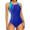 ATTRACO Womens Swim Suit for Lap Swimming One Piece Athletic