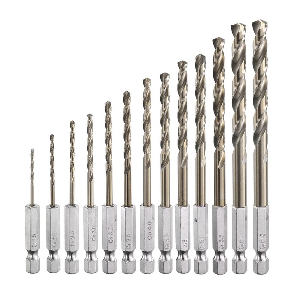 sourcing map M35 High Speed Steel Cobalt Twist Drill Bit