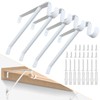 LANMIERT Heavy Duty Closet Rod Bracket, Adjustable Closet Shelf &