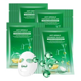 IREV 10 Pack Hydrating Face Masks, Anti Aging Face Sheet Masks,Instant Brightening  Moisturizing  Repairing Face Sheet Mask with Hyaluronic Acid,...  
