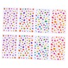 Healvian 8pcs Nail Art Stickers Chic Mixed Pattern Nail Decals