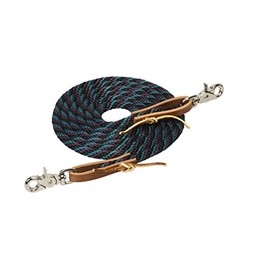 Weaver Leather Poly Roper Rein, Midnight Sky/Wildflower/Spruce Ridge, 3/8" x 8'
