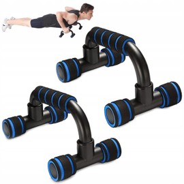 PARENCE – Manici antiscivolo per pompa – 2 manubri ergonomici per l'allenamento domestico – stabili e robusti – 200 kg di carico – Manici di comfort – Allenamento fisico e di forza