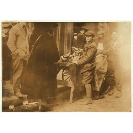 HistoricalFindings Photo: Selling Bananas at Market,Boston,Massachusetts,Child Labor,Lewis Wickes Hine