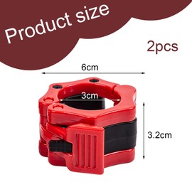 Pack of 2 Dumbbell Clasps, 30 mm Barbell Bars, Fastening, Quick Release Barbell Clasp, Barbell Clamp, Barbell Clamps for Workout, Weightlifting, Training, Dumbbell Sta, Fitness Accessories