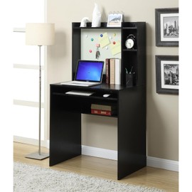 Maykoosh Student Desk Magnetic Bulletin Board and Shelves - Functional Workspace Solution with Keyboard Tray and Ample Storage Space