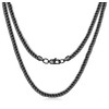 Evegfts Black Chain for Men, 5.5 MM Men Necklaces Cuban