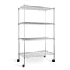 Simple Deluxe Heavy Duty 4-Tier Shelving with Wheels, 35.43" W