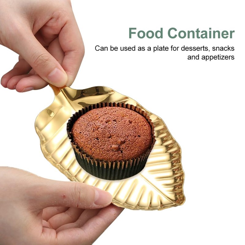 Gold Spoon Rest for Kitchen Counter, Stainless Steel Leaf Spoon