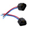 Downhill 2 PCS H13/9008 Female Socket Harness Connectors, Signal Light