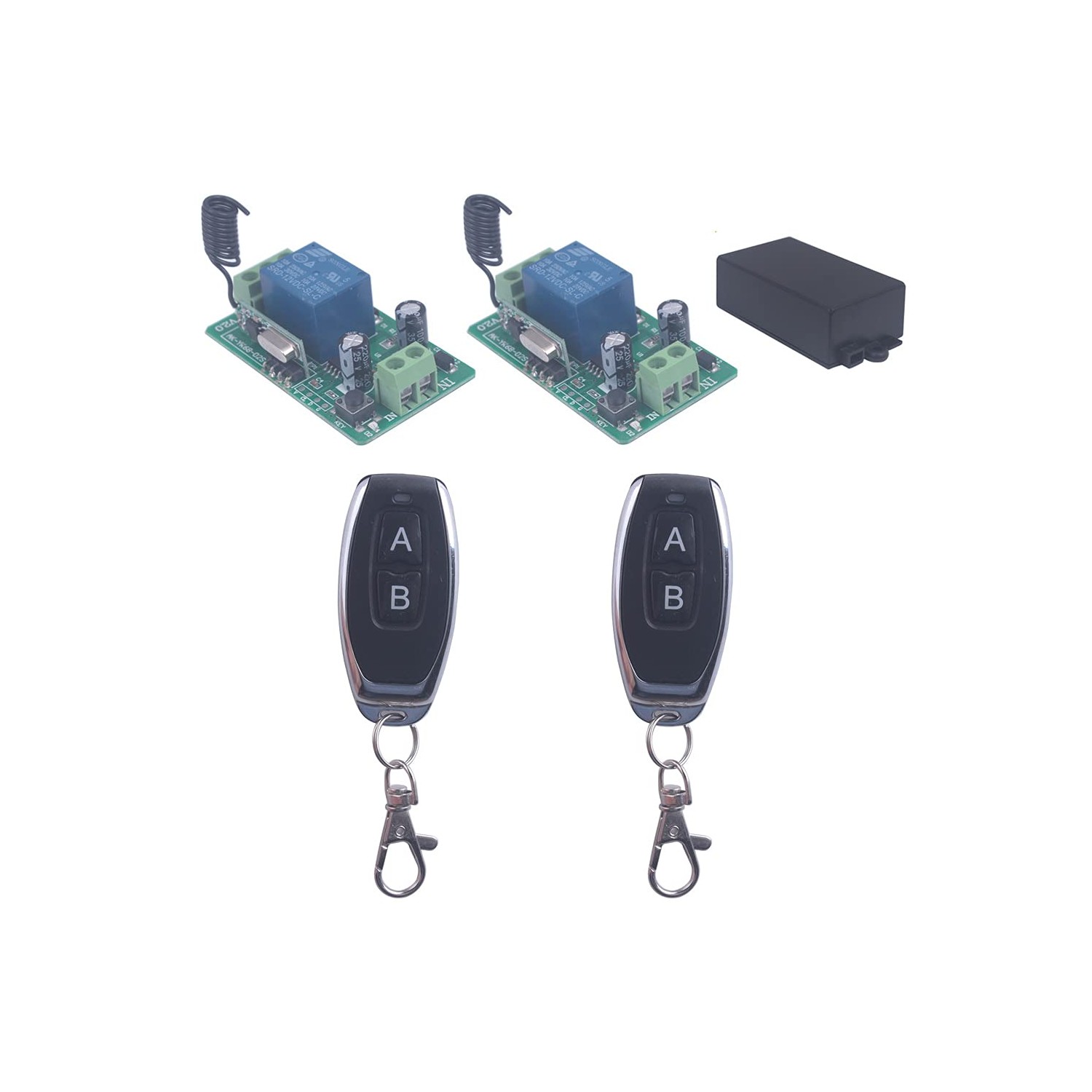 DC 12V 10A Relay Switch 1CH Wireless Remote Control Switch 433MHz ...