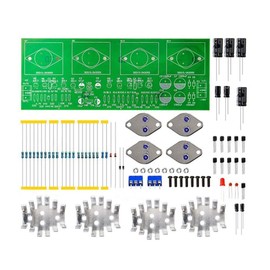 OCL Amplifier Boards Soldering Set, TJ-56-4 High Performance OCL Amplifier Board Module, 100 W Dual Channel Stereo Sound Electronics Experiment DIY Kit