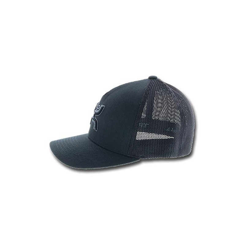 HOOEY Chi Black Flexfit Fitted Hat (S/M)
