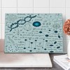 Lunarable Abstract Cutting Board, Science Physics DNA Molecule Formulas Atomic