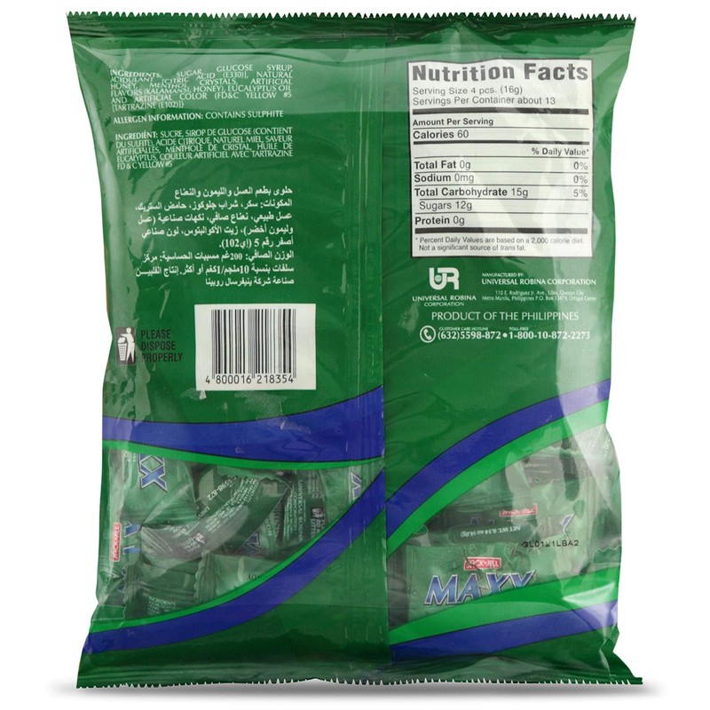 Jack'n Jill - Maxx Honey Mansi Menthol Candy Pack of