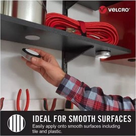VELCRO Heavy Duty Adhesive Fasteners Strong Grip  Indoor Outdoor Use White Industrial