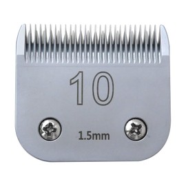 Gxcdizx Upgraded Version 1 Pack Pet Dog Grooming Detachable Blades, for Andis Size-10F Cut Length 1/16"(1.5mm), for Most A5, for Wahl KM Series Clippers,Made of Ceramic Blade & Stainless Steel Blade