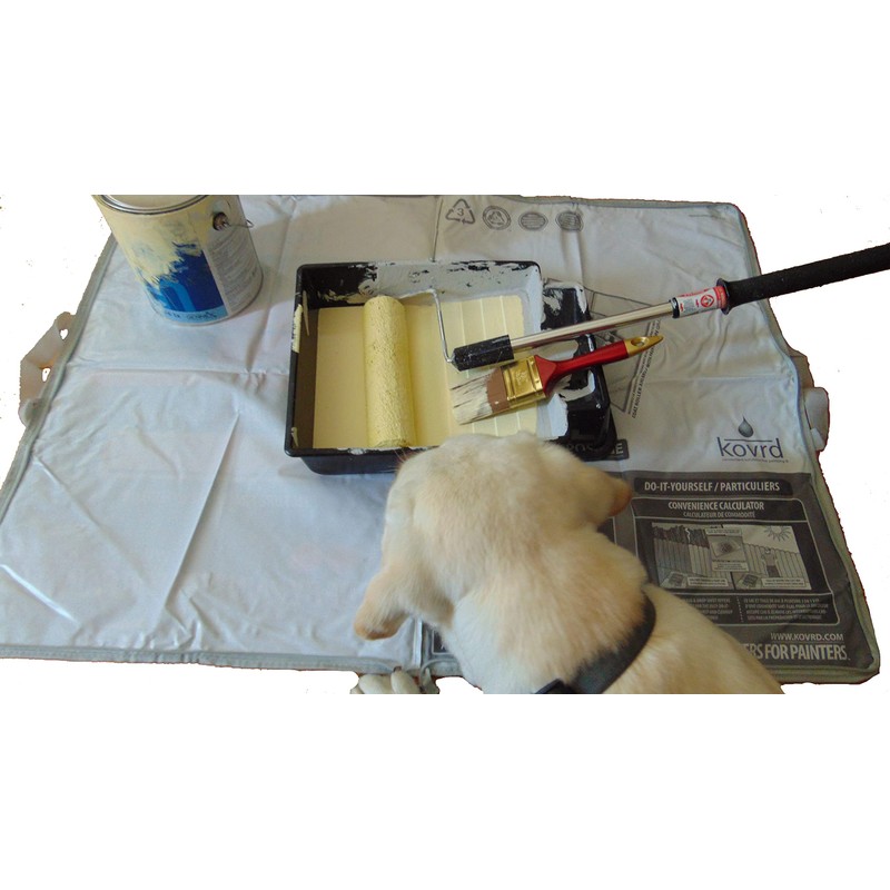 Kovrd 2-in-1 Reusable Paint Tray Storage Bag and 39” x