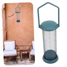 1pc Outdoor Bird Feeder Metal Bird Feeder Rainproof Bird Feeder Hanging Station Mesh Bird Birds Hanging Feeder Window Bird Feeder Plastic Bird Feeder Small Parrot Long Tail Iron