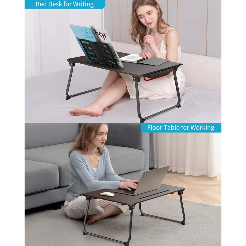 Laptop Desk for Bed, SAIJI XX-Large Foldable Bed Tray Table