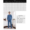 Litherday Men's Pyjamas Sets Long-Sleeve Cotton Pjs Set 2 Piece