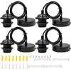 Nizirioo Pack of 4 Lamp Suspension E27, Lamp Socket E27