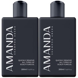 Abera Anti-Dandruff Shampoo for Stronger Hair & Healthier Scalp, Nourishes, Supports and Promotes Hair Growth, Get Rid of Dandruff, 6.67 fl oz, Set of 2