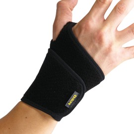 D&M 108618 Asmedy Wrist Support, For Wrists, 1 Piece, Left & Right Use, Made in Japan, Black, One Size, Level 4, Open Type, Support, Compression Sports