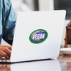 CafePress Vegan Oval Sticker Oval Car Bumper Sticker