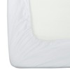 HOMESCAPES Luxury Flannelette White Brushed Cotton Fitted Sheet, Heavy weight