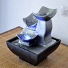 zen' Light Natural Boro Fontaine Resin Silver 13 x 13
