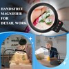 10X 30X Magnifying Glass with Light and Stand, 72 LED