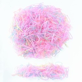 MANJIAMEI 1000 Pcs Small Hair Rubber Bands, Women Mini Hair Elastics Hair Bands, Kids Elastic Bands Hair Ties for Braids Hair Bobbles for Toddler Girls Lady Wedding Hairstyle (B)