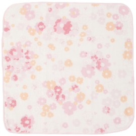 Prairie Dog Senshu Sarasara Gauze Handkerchief, Small Flowers of Kasane, 9.1 x 9.1 inches (23 x 23