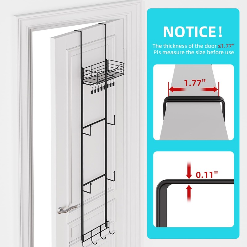 VITVITI Over the Door Hat Rack Organizer, 4 Tier Cowboy