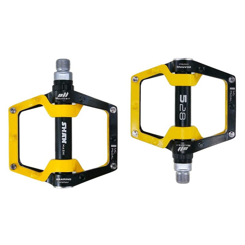 Bicycle Pedals-Aluminium Alloy Bicycle Pedals-Mountain Bike Pedals with Removable Non-Slip