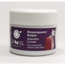 Sanoll Rosenquarz-Rubin Gesichtscreme vegan 50 ml