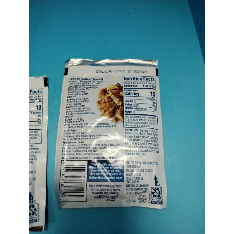 Hidden Valley 2 Chicken Wings Seasoning Hidden Valley Ranch Recipes