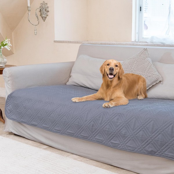 PICK FOR LIFE Couverture imperméable pour chien 97 x 190 cm, extra large et lavable, pour chien, tapis antidérapant pour chiot, offre une couverture complète et une protection pour votre canapé, lit,
